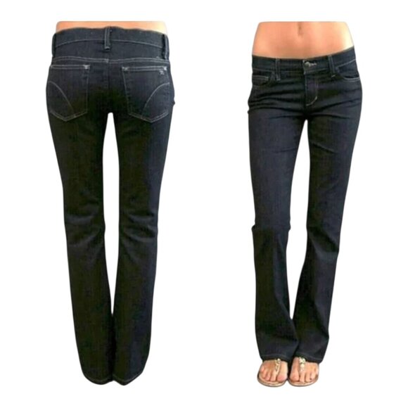 Joe's Jeans Provocateur Low-Rise Bootcut Dark Wash Jeans Excellent Cond 26 x 30 - Picture 1 of 11